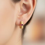 Load image into Gallery viewer, EHZ57170. 14k Solid Gold Gemstone Huggies