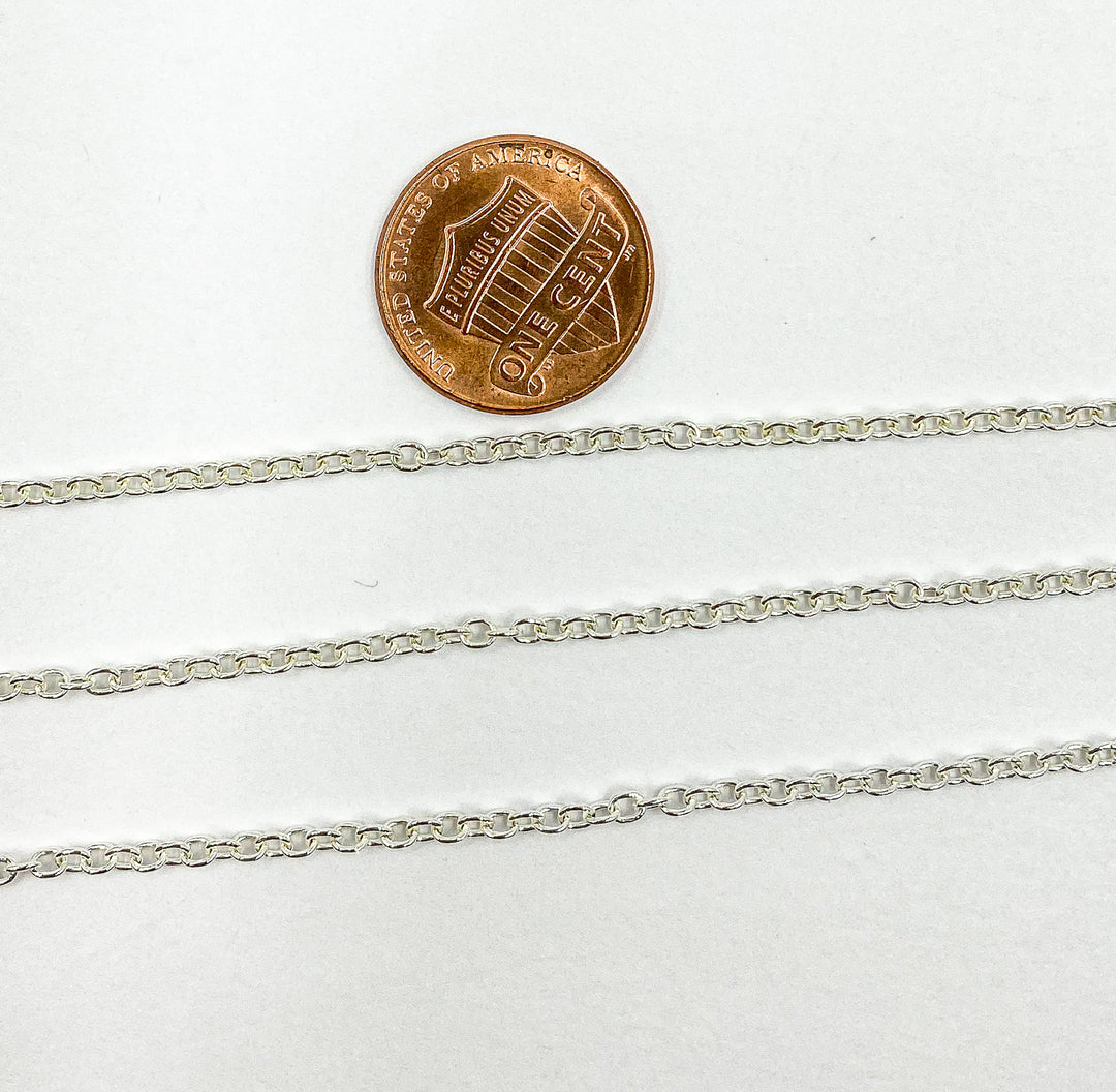 925 Sterling Silver Cable Chain. 1916SS