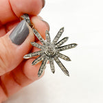 Load image into Gallery viewer, DP278. Diamond &amp; Sterling Silver Sun Pendant
