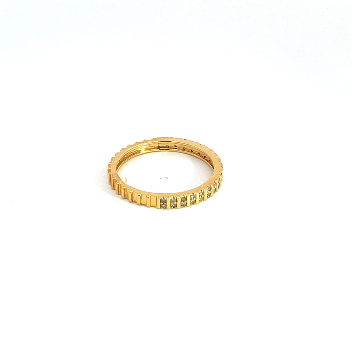 14k Solid Yellow Gold Diamond Ring.