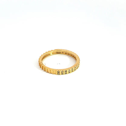14k Solid Yellow Gold Diamond Ring.