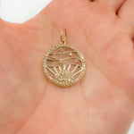 Load image into Gallery viewer, GDP577. 14K Gold Round Pendant