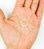Load image into Gallery viewer, Gold Plated 925 Sterling Silver  Connector Round Shape 15 mm. GPBS2
