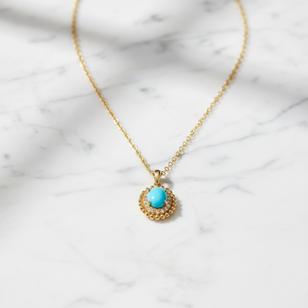 CP96735TQ8X6. 18K Solid Gold Diamond Pendant