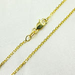 Load image into Gallery viewer, 040R01T5. 14K Solid Gold Diamond Cut Cable Chain
