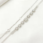 Load image into Gallery viewer, 14K Solid White Gold Diamond Necklace. NK112596
