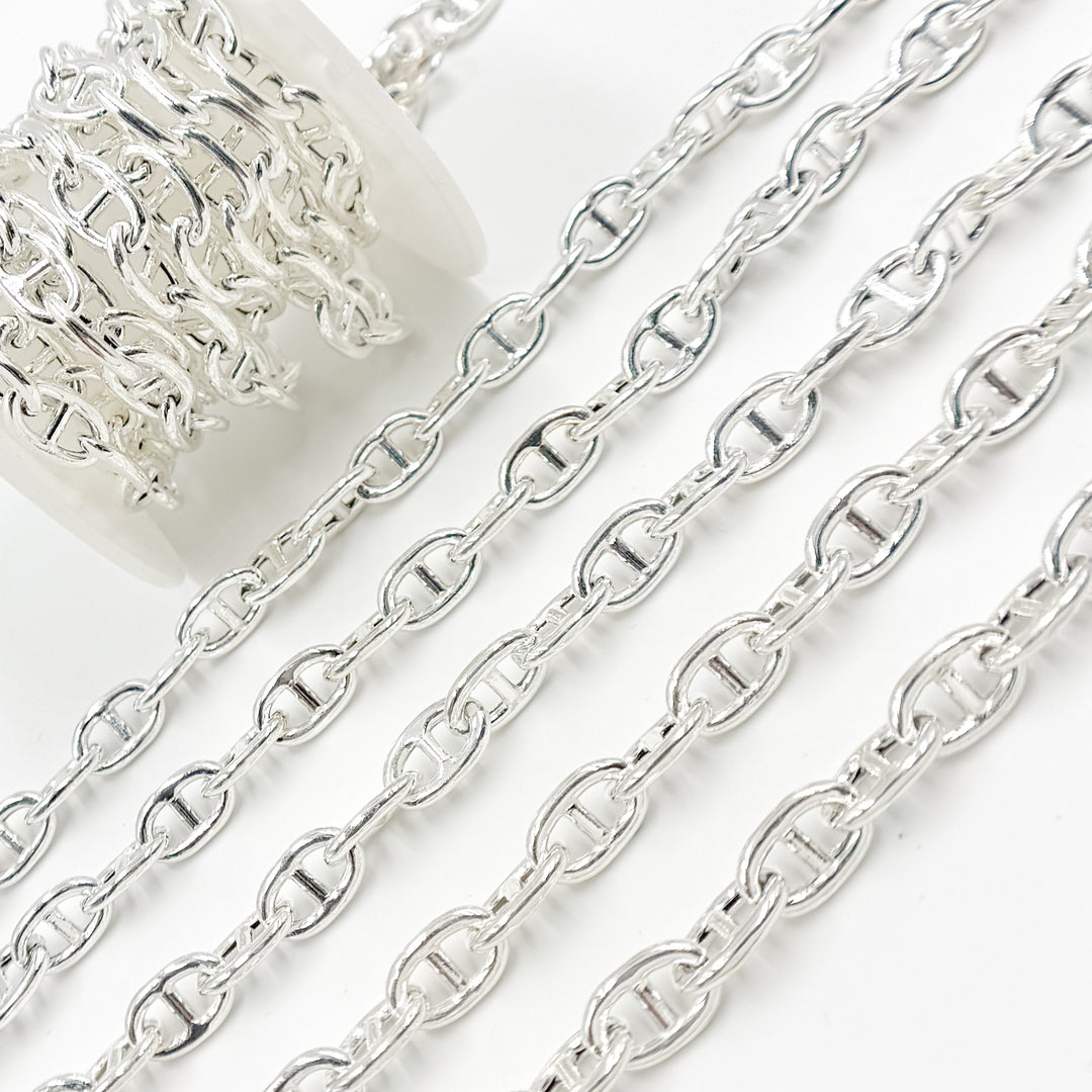 Y84SS. Sterling Silver Smooth Marina Chain