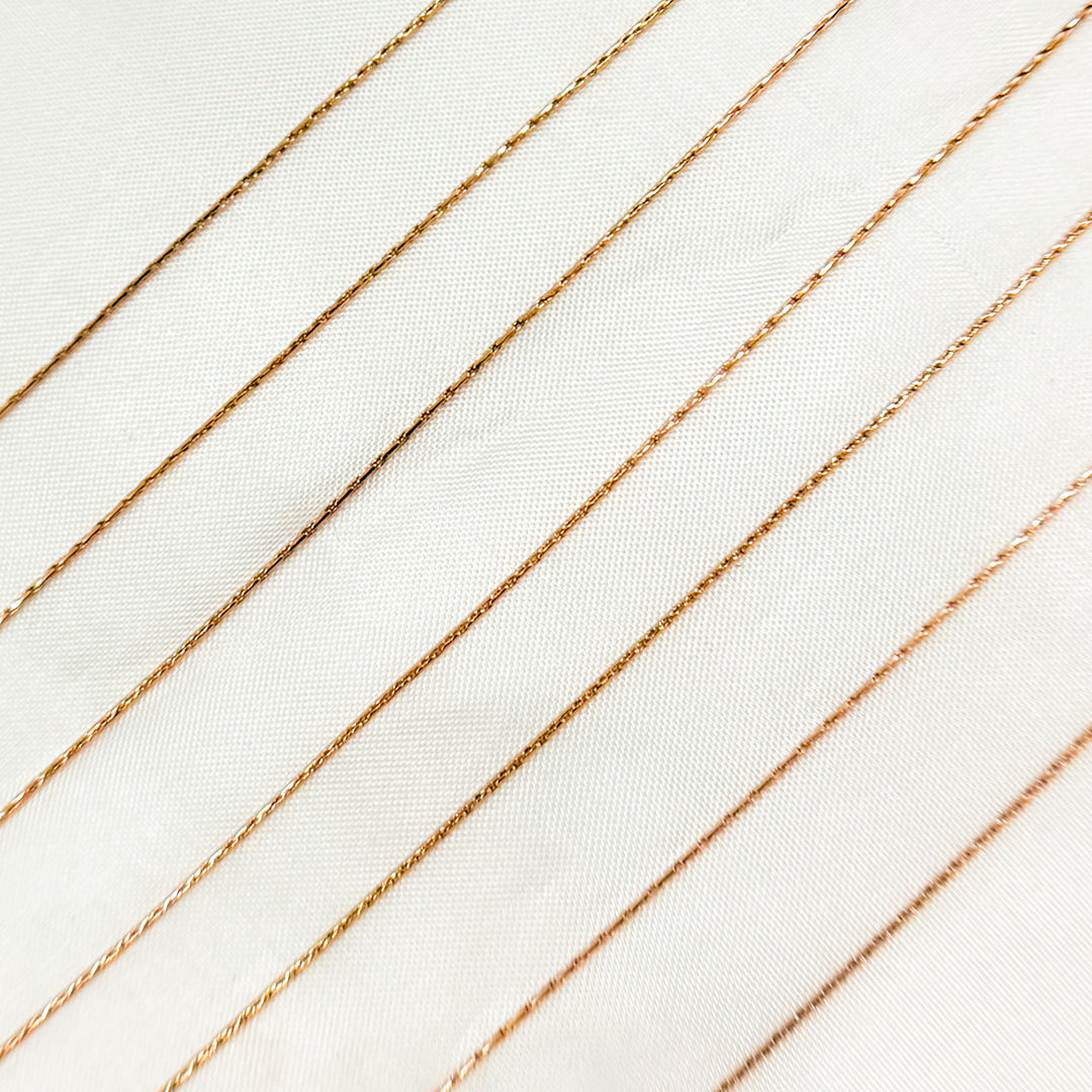 656RGF. Rose Gold Filled Beading Chain