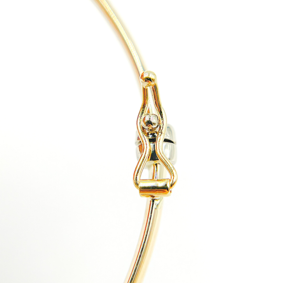 Bangle3. 14K Solid Gold Flat Bangle