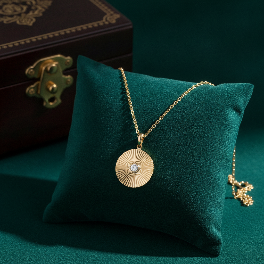 PFB33165. 14K Solid Gold Diamond Necklace