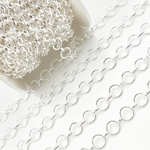 Load image into Gallery viewer, V279SS. Sterling Silver Smooth Round &amp; Oval Link Chain
