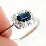 Load image into Gallery viewer, RN417572BS. 14K Solid Gold Diamond and Blue Sapphire Ring
