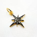 Load image into Gallery viewer, DC455. Diamond Sterling Silver Star Charm
