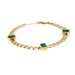 Load image into Gallery viewer, 14k Solid Gold Gemstone Bracelet. CB96105EM
