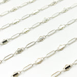 Load image into Gallery viewer, 901BSS.Sterling Silver Fancy Twisted Oval Link Chain
