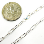 Load image into Gallery viewer, 925 Sterling Silver Round Paperclip Necklace. 2903SSNecklace
