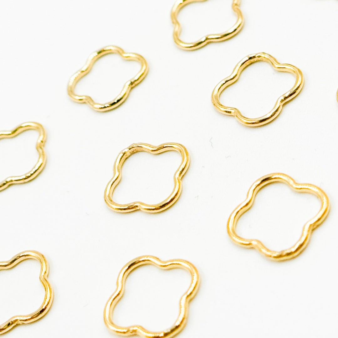 V291MGF. 14k Gold Filled Clover Charm