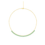 Load image into Gallery viewer, NFL70815EM. 14K Solid Gold Diamond and Gemstone Dangle Necklace