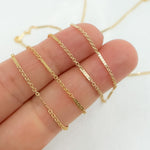 Load image into Gallery viewer, 1426D4GF. 14k Gold Filled Satellite Bar Chain