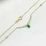 Load image into Gallery viewer, 14K Solid Gold Diamond and Gemstone Necklace. NT404446
