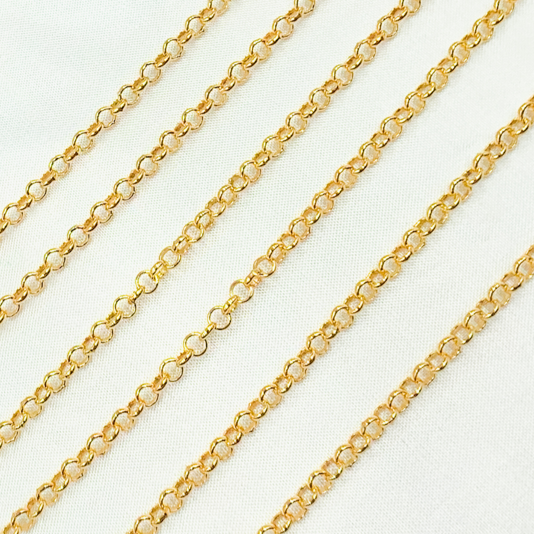 V116GF. 14k Gold Filled Rolo Chain.