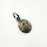 Load image into Gallery viewer, DC253. Diamond Sterling Silver Oval Charm
