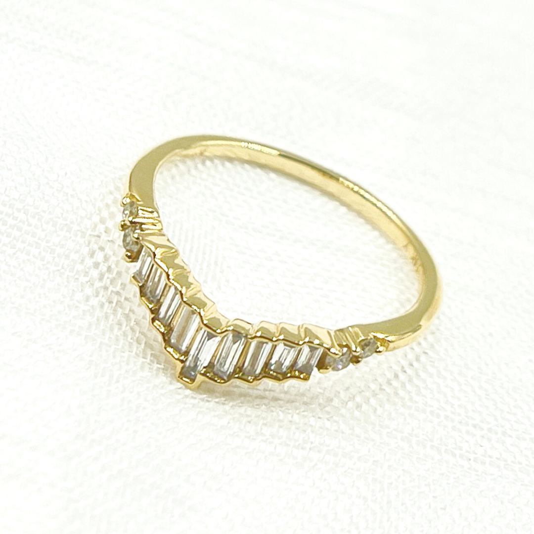 14K Solid Gold Diamond Ring. RFD16875