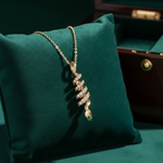 Load image into Gallery viewer, PFC33574EM. 14k Solid Gold Diamond and Emerald Snake Pendant