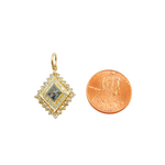 Load image into Gallery viewer, 14K Solid Gold Charm Mix Shape Pendants with Diamonds. KG82
