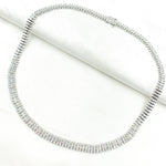 Load image into Gallery viewer, 14K Solid White Gold Diamond Necklace. NFT70751
