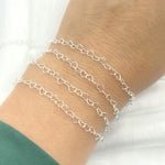 Load image into Gallery viewer, Y112SS.  Sterling Silver Heart Link Chain
