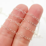 Load image into Gallery viewer, 1212FSS. Sterling Silver Flat Cable Link Chain
