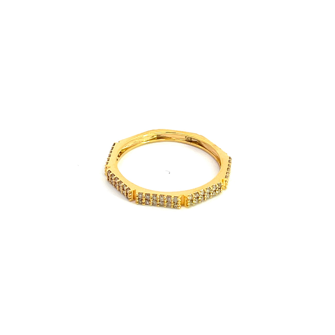 14k Solid Gold Diamond Ring. GDR216