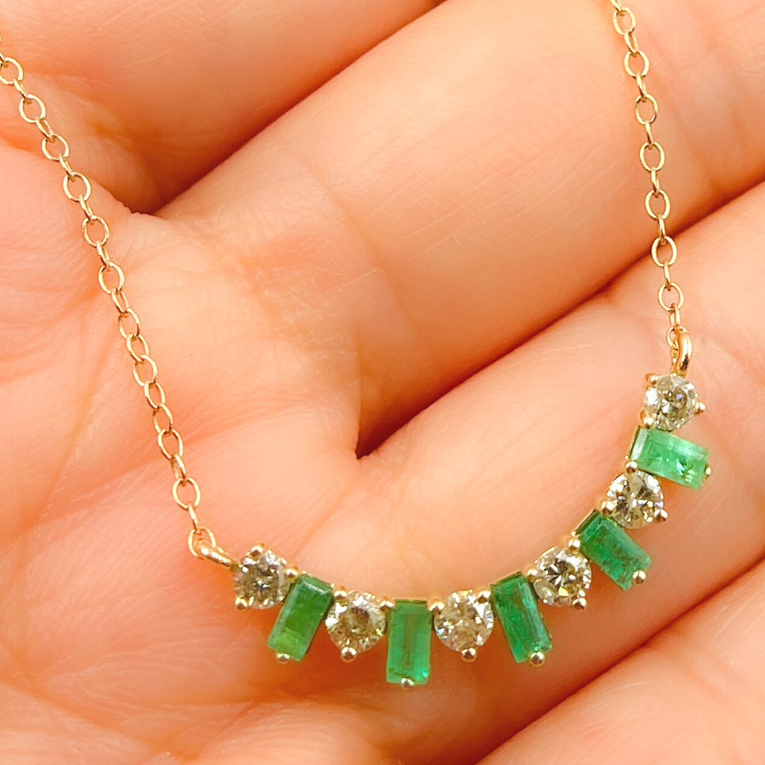 Diamonds and Precious Stones Cable Link Fancy Necklaces