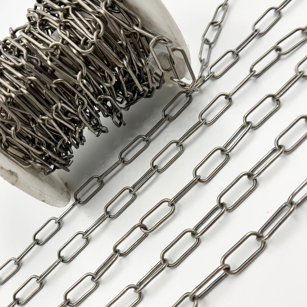 Buy Oxidized Sterling Silver Smooth Paperclip Chain