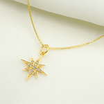 Load image into Gallery viewer, GDP169. 14K Solid Gold Diamond Star Charm
