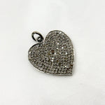 Load image into Gallery viewer, DC285. Diamond Sterling Silver Heart Pendant
