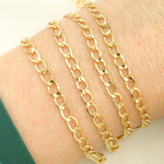 Load image into Gallery viewer, 14k Yellow Gold Filled Flat Curb Link Chain. 3306CHRGF
