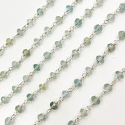 Buy Aquamarine Sterling Silver Wire Chain