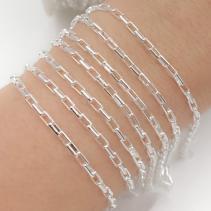 Sterling Silver Box Link Chain