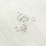 MFT040DE3. 3MM 26Gauge White Sterling Silver Open Jump Ring
