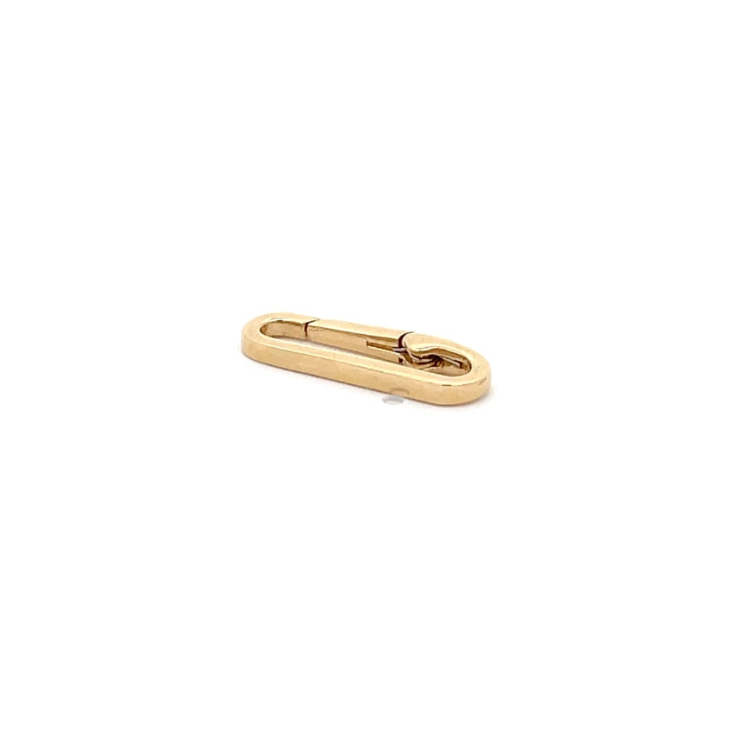 1361-14K. 14K Solid Gold Oval Clasp 21x6mm