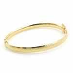 Load image into Gallery viewer, Bangle12. 14K Solid Gold Matte Textured Bangle