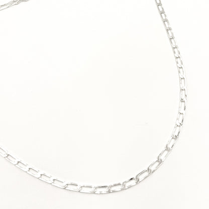 Buy Sterling Silver Flat Paperclip Necklace
