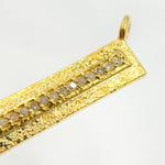 Load image into Gallery viewer, DC222. Diamond Sterling Silver Rectangle Pendant
