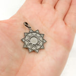 Load image into Gallery viewer, DP655. Diamond Sterling Silver Star Pendant
