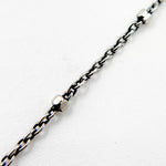 Load image into Gallery viewer, Z36OXNecklace. Oxidized Sterling Silver Cube Satellite Necklace
