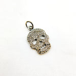 Load image into Gallery viewer, DC025. Diamond Sterling Silver Skull Charm
