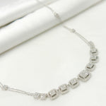 Load image into Gallery viewer, 14K Solid White Gold Diamond Necklace. NK112596
