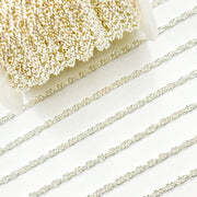 607SS. 925 Sterling Silver Rope Chain